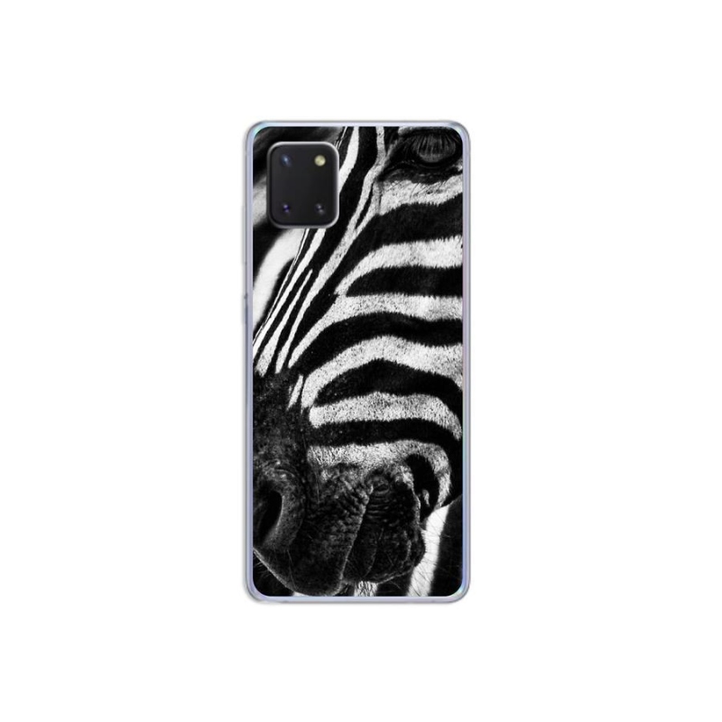 Zselés borító mmCase Samsung Galaxy Note 10 Lite készülékhez - zebra