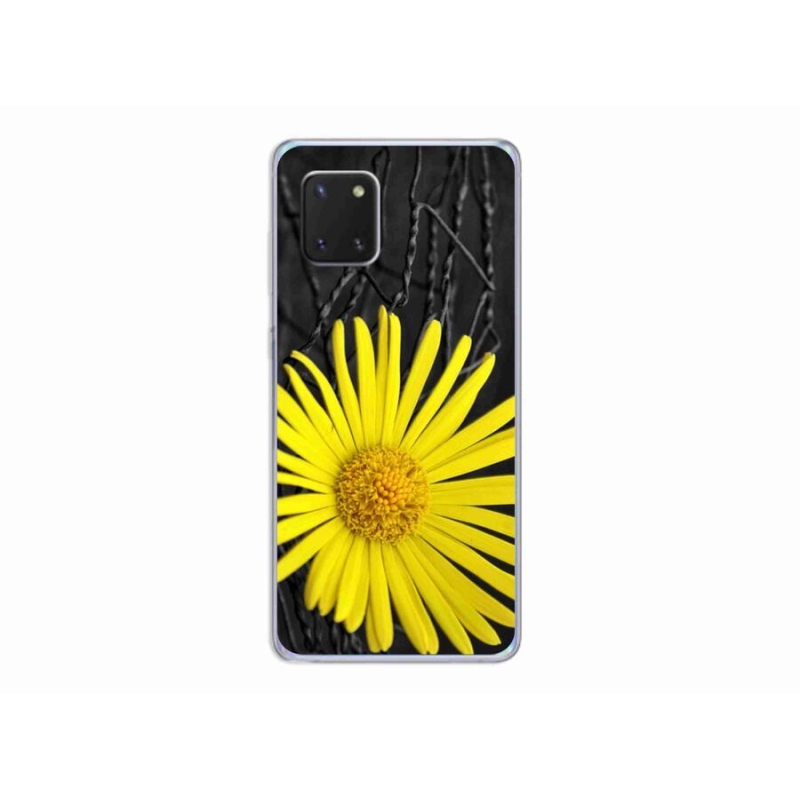 Gél védőhuzat mmCase Samsung Galaxy Note 10 Lite készülékhez - sárga virág