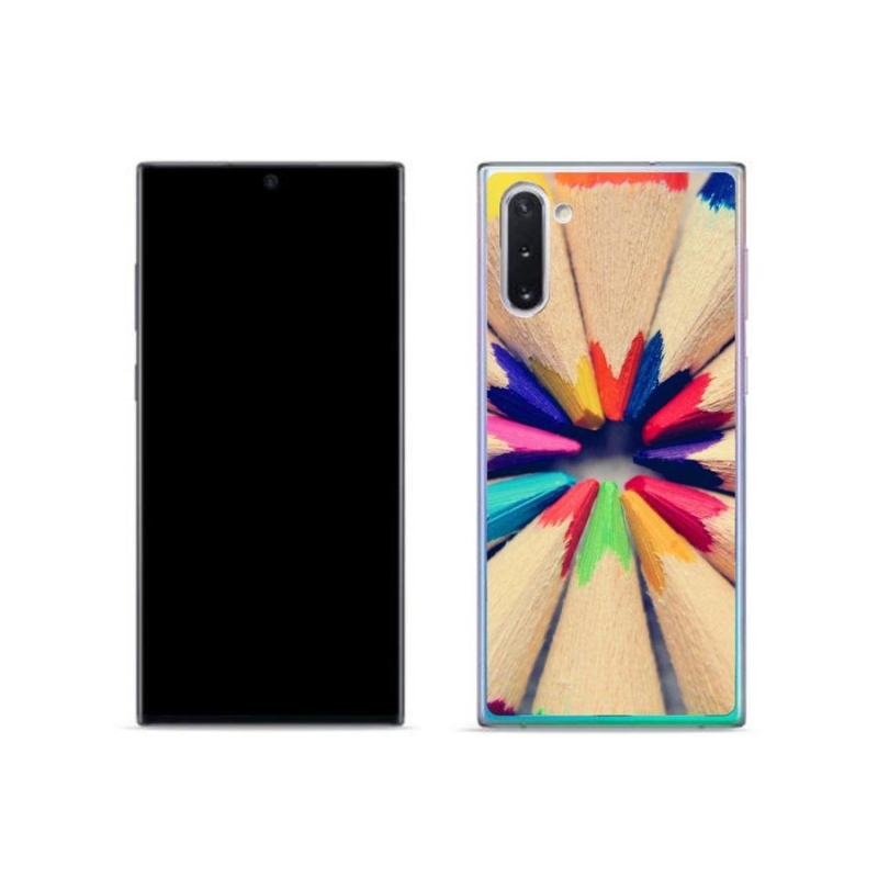Zselés borítás mmCase Samsung Galaxy Note 10 készülékhez - zsírkréták