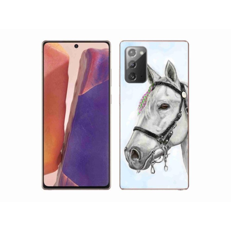 Zselés borítás mmCase Samsung Galaxy Note 20/Note 20 5G - fehér ló 1
