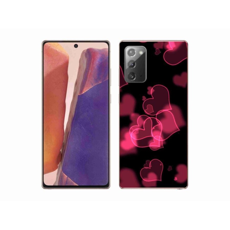 Gél védőhuzat mmCase Samsung Galaxy Note 20/Note 20 5G - piros szívek