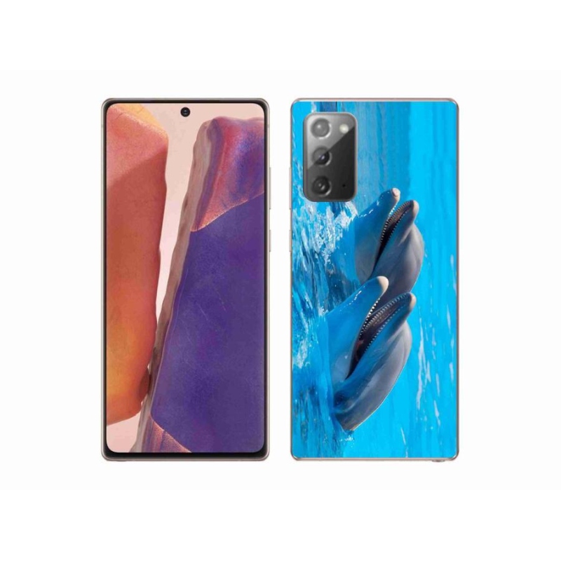 Zselés borítás mmCase Samsung Galaxy Note 20/Note 20 5G - delfinek