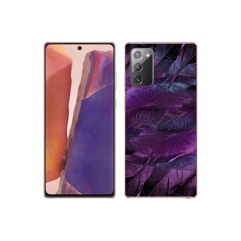 Gél védőhuzat mmCase Samsung Galaxy Note 20/Note 20 5G - lila tollakhoz