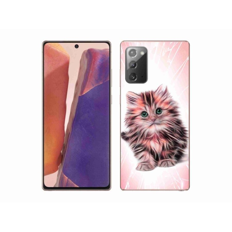 Gél borító mmCase Samsung Galaxy Note 20/Note 20 5G - aranyos cica - Samsung Galaxy Note 20/Note 20 5G számára