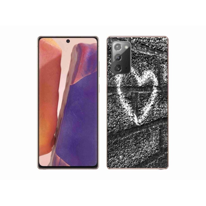 Zselés borítás mmCase Samsung Galaxy Note 20/Note 20 5G - szív a falon