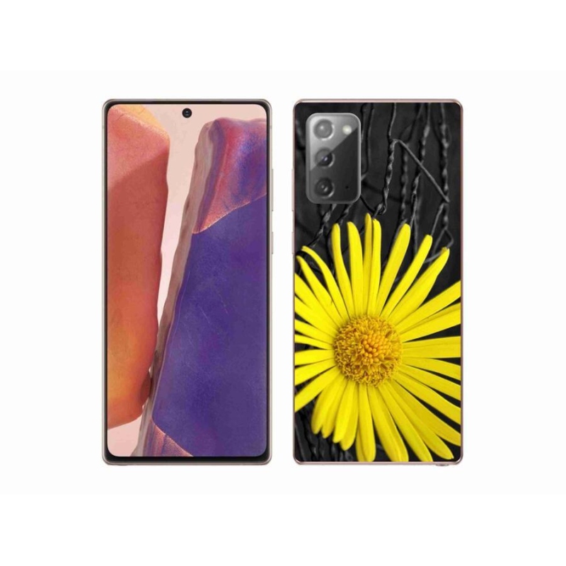 Gél védőhuzat mmCase Samsung Galaxy Note 20/Note 20 5G - sárga virág