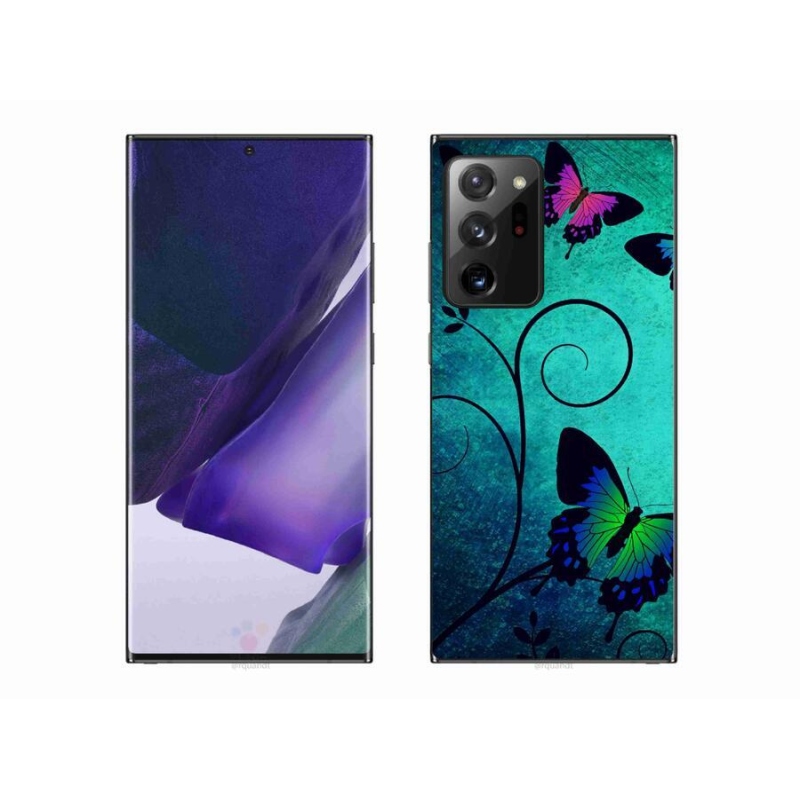 Gél borító mmCase mobiltelefonhoz Samsung Galaxy Note 20 Ultra - színes pillangók