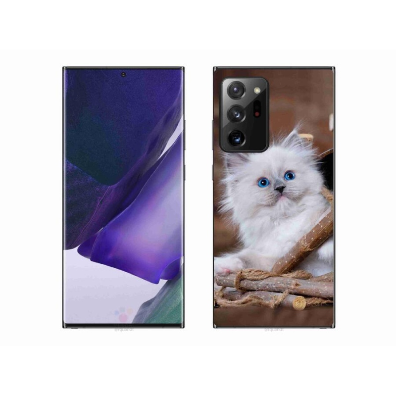 Zselés borítás mmCase Samsung Galaxy Note 20 Ultra - fehér cica