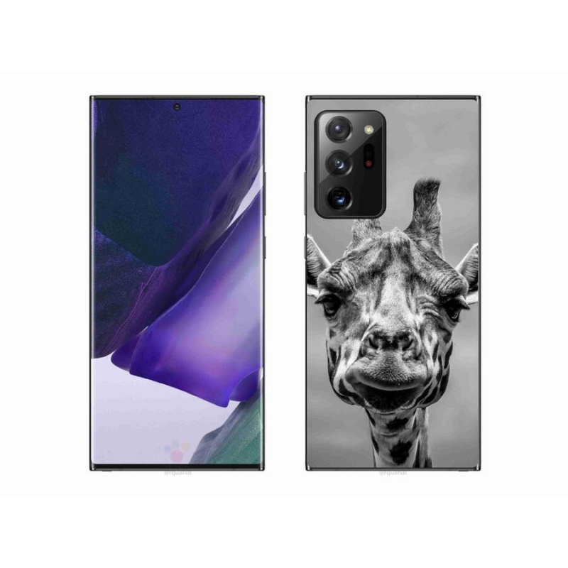 Zselés borítás mmCase Samsung Galaxy Note 20 Ultra - fekete-fehér zsiráf