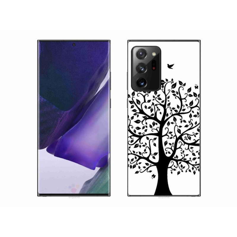 Zselés borítás mmCase Samsung Galaxy Note 20 Ultra - fekete-fehér fa