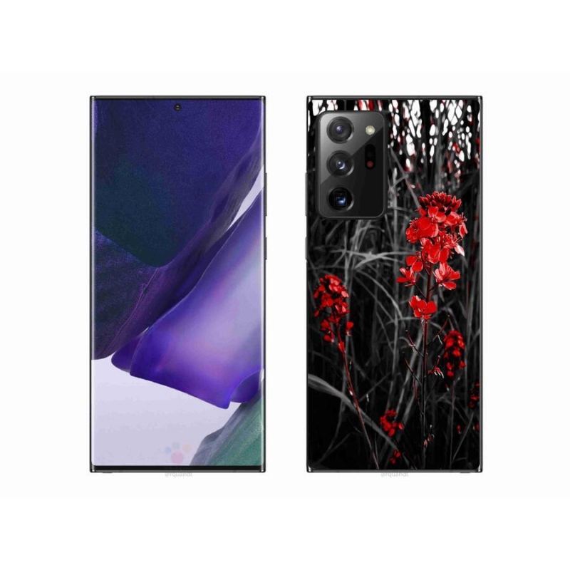 Gél borító mmCase Samsung Galaxy Note 20 Ultra - piros növényhez