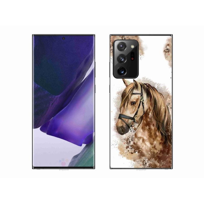 Zselés borítás mmCase Samsung Galaxy Note 20 Ultra - barna rajzfilm lóhoz