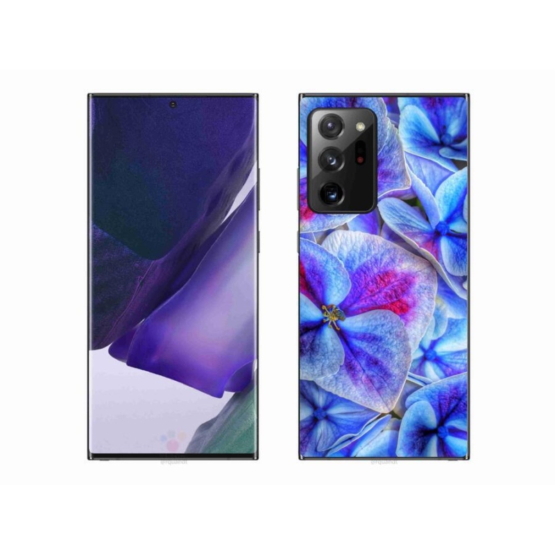 Gél védőhuzat mmCase Samsung Galaxy Note 20 Ultra - kék virágok 1