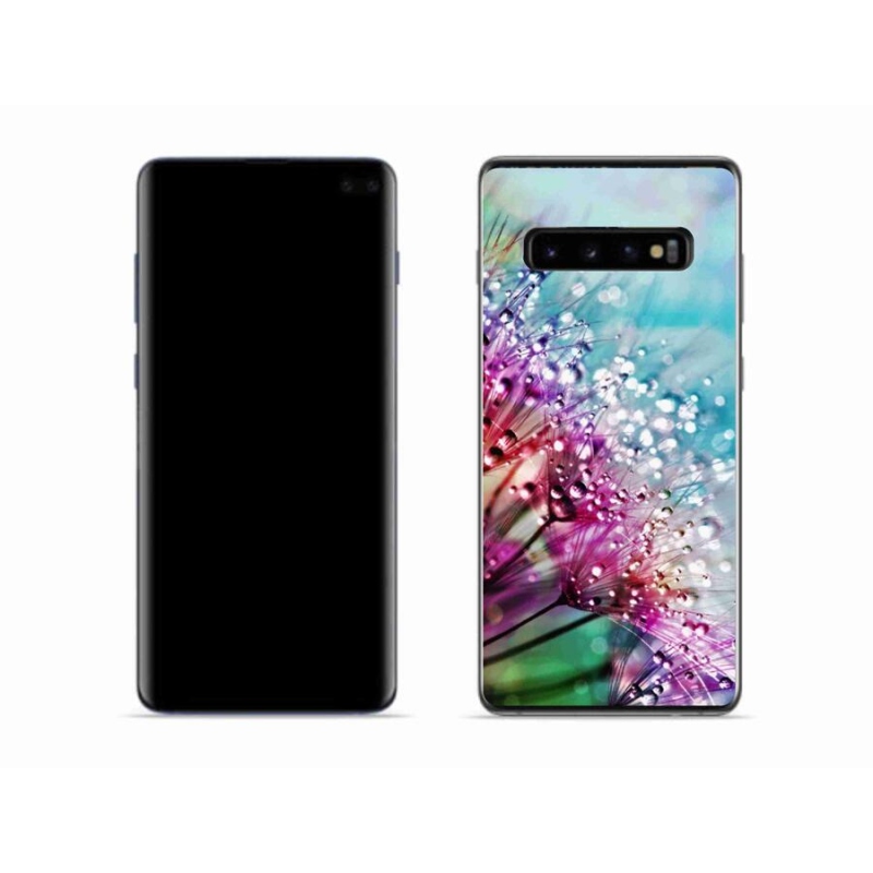 Gél borítás mmCase Samsung Galaxy S10 készülékhez - színes virágok