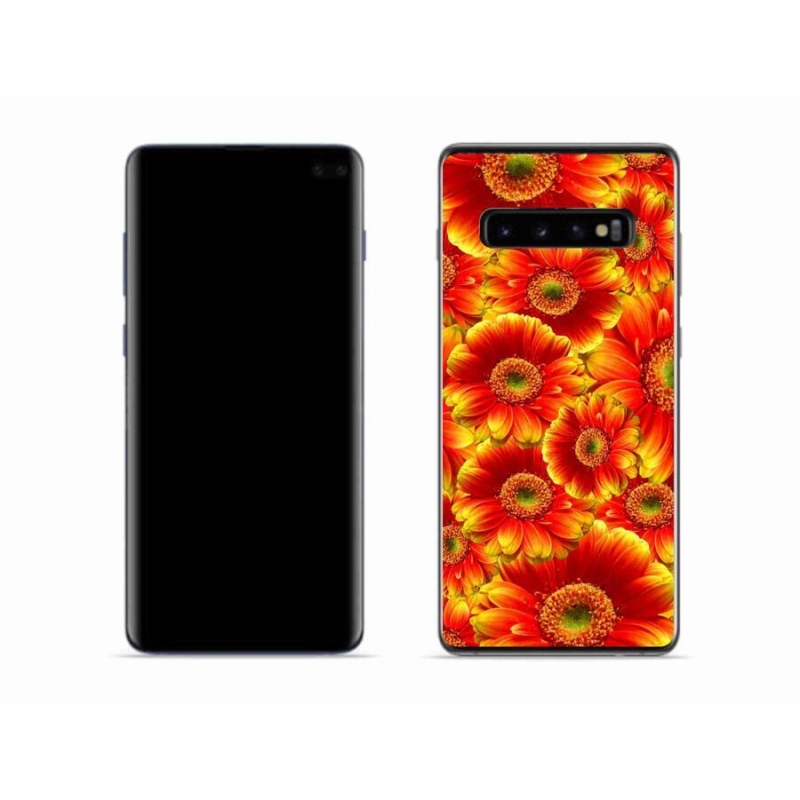 Gél borítás mmCase Samsung Galaxy S10 készülékhez - gerbera 1