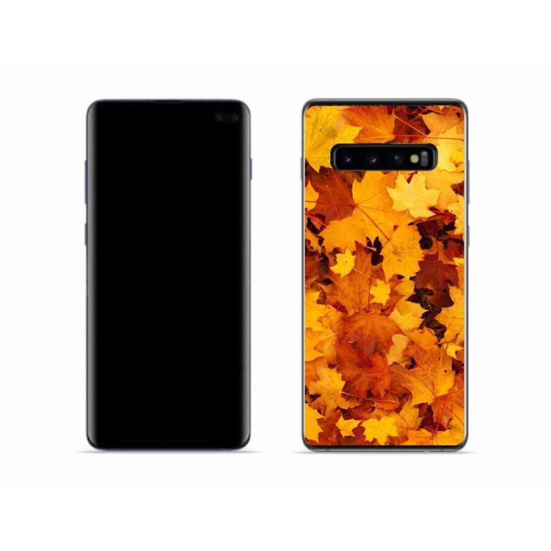 Gél borítás mmCase Samsung Galaxy S10 készülékhez - juharlevelek
