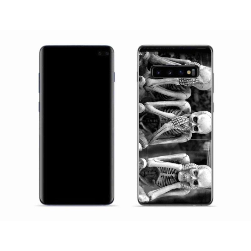Gél borítás mmCase Samsung Galaxy S10 készülékhez - csontvázak