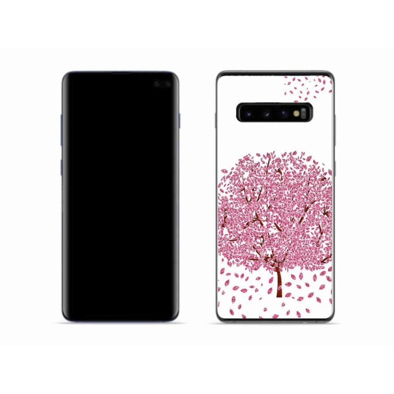 Gél borítás mmCase Samsung Galaxy S10 készülékhez - rajzfilmfa levelekkel