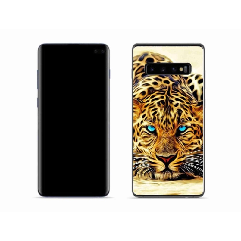 Gél borítás mmCase Samsung Galaxy S10 készülékhez - rajzfilm tigris