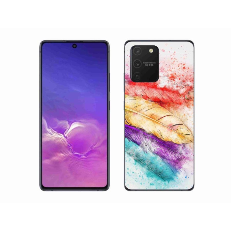 Zselés borítás mmCase Samsung Galaxy S10 Lite készülékhez - színes tollak