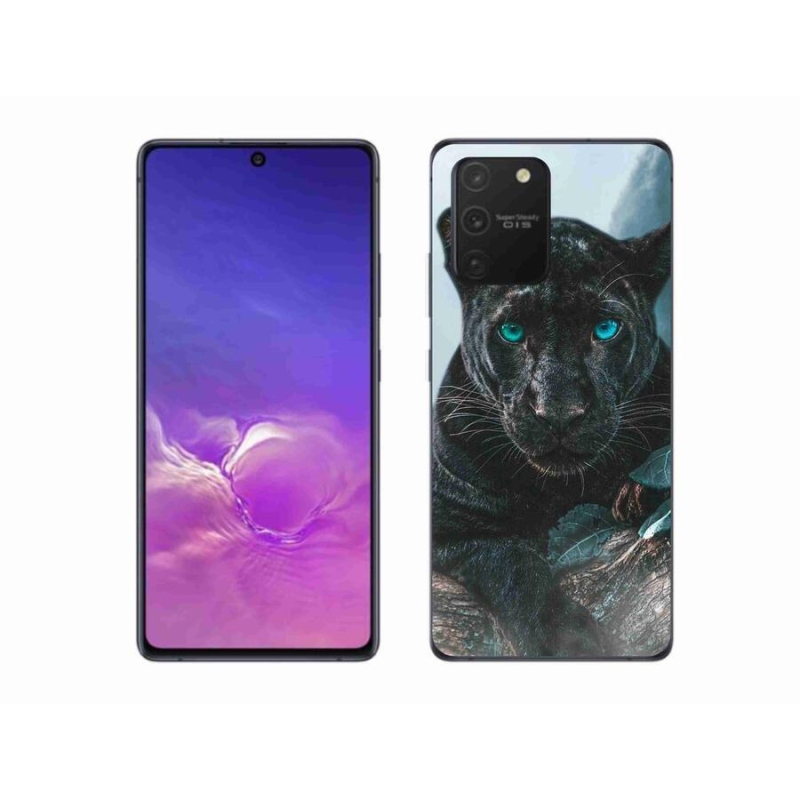 Gél védőhuzat mmCase Samsung Galaxy S10 Lite készülékhez - fekete párduc