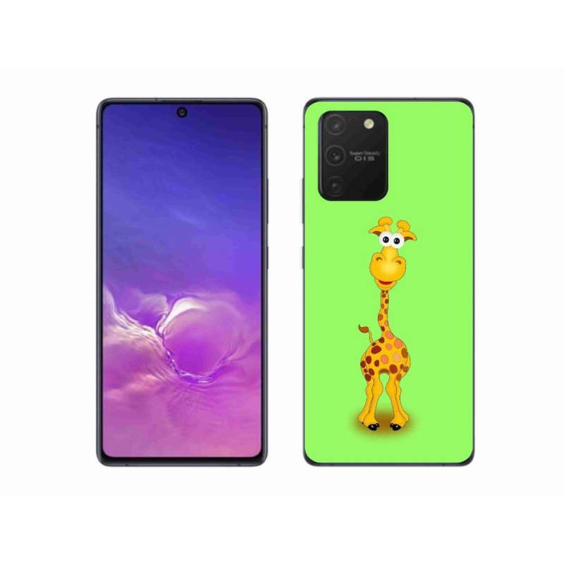 Gél borítás mmCase Samsung Galaxy S10 Lite készülékhez - rajzfilm zsiráf