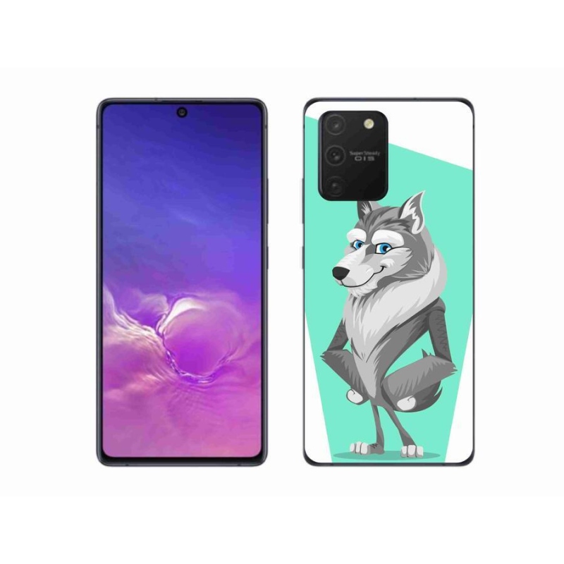 Gél borítás mmCase Samsung Galaxy S10 Lite készülékhez - rajzfilm farkas