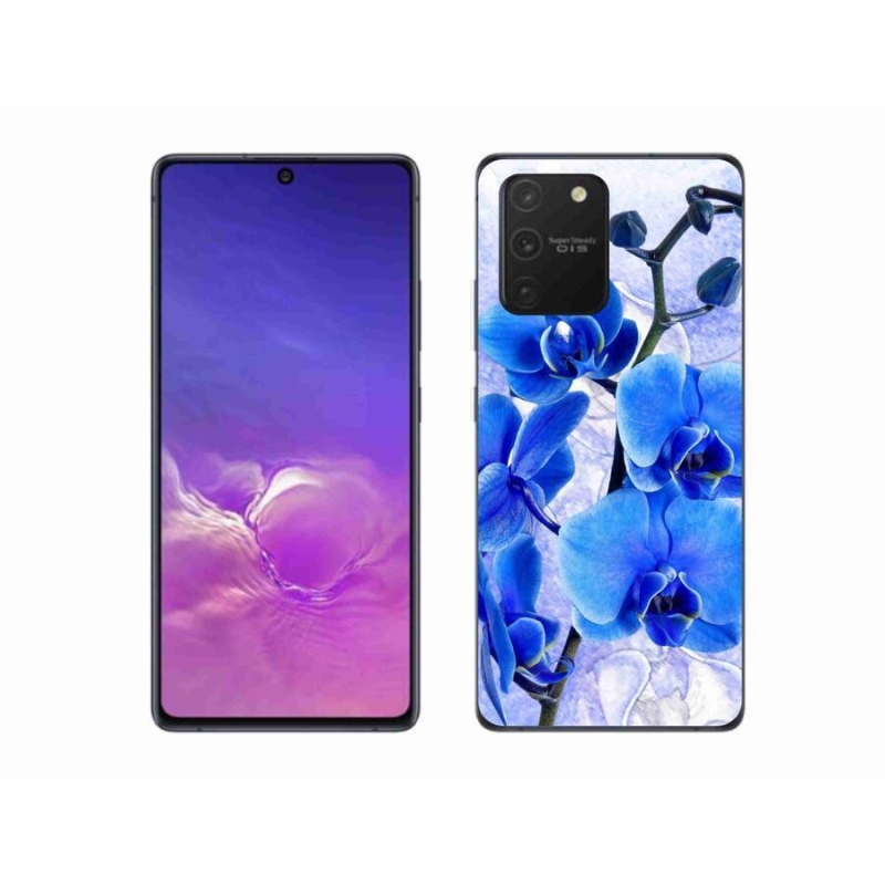 Gél védőhuzat mmCase Samsung Galaxy S10 Lite készülékhez - kék virágok