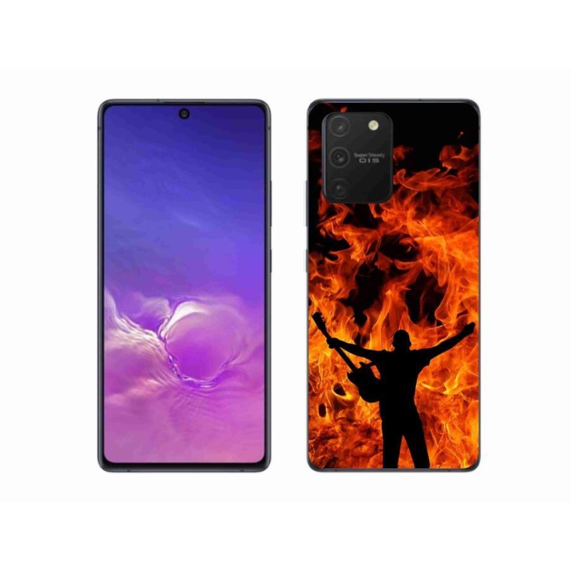 Gél borítás mmCase Samsung Galaxy S10 Lite készülékhez - zenész és tűz