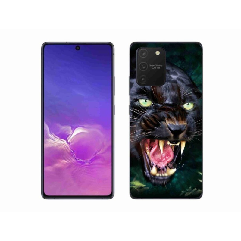 Gél borítás mmCase Samsung Galaxy S10 Lite készülékhez - dühös fekete párduc