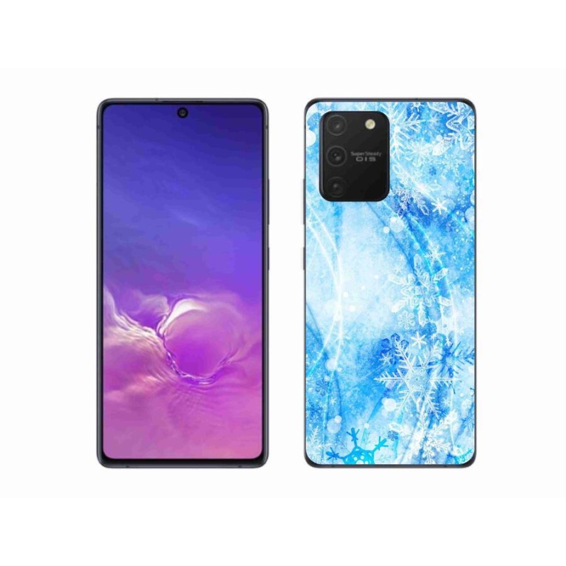 Gél borítás mmCase Samsung Galaxy S10 Lite készülékhez - hópelyhek