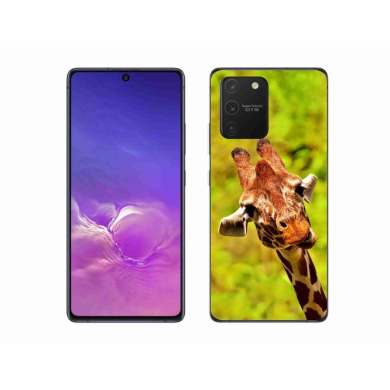 Zselés borítás mmCase Samsung Galaxy S10 Lite készülékhez - zsiráf