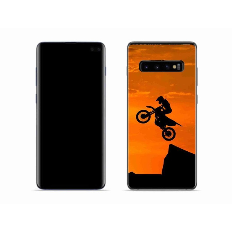 Zselés borítás mmCase Samsung Galaxy S10 készülékhez - motocross