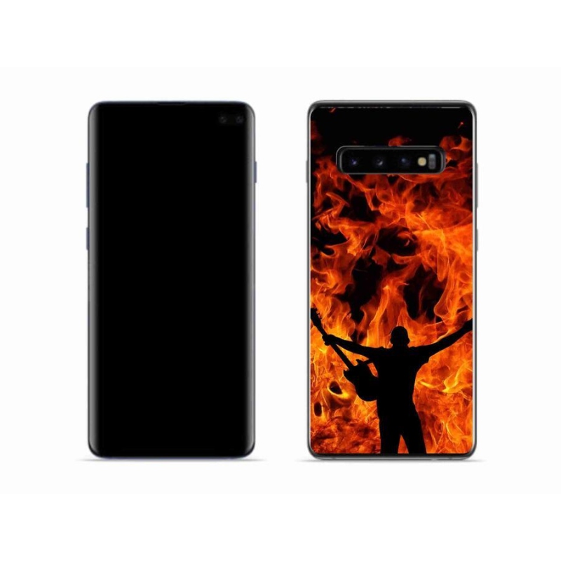 Gél borítás mmCase Samsung Galaxy S10 - zenész és tűz