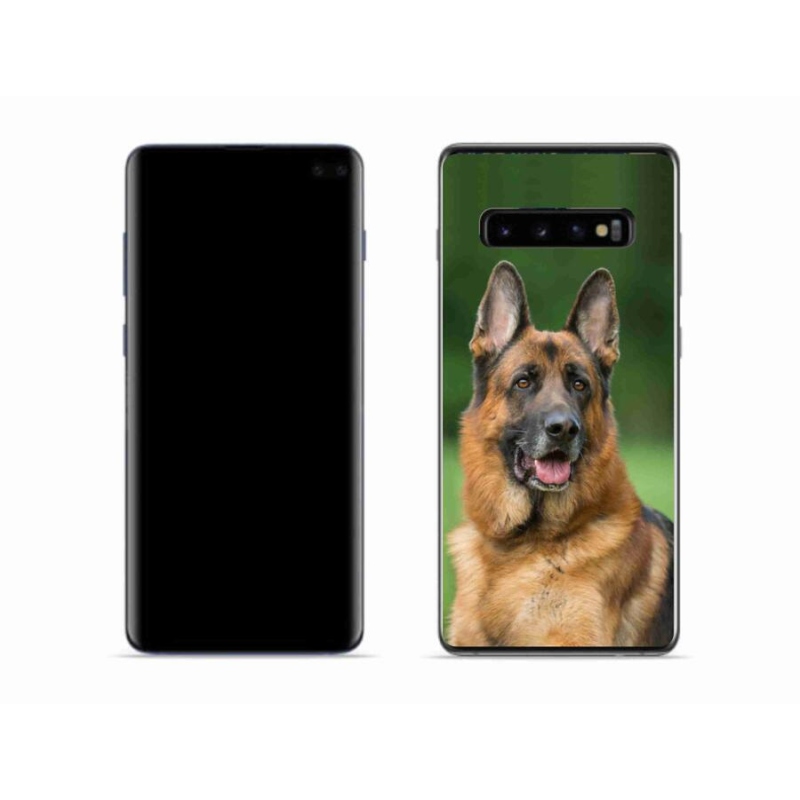 Gél borítás mmCase Samsung Galaxy S10 készülékhez - Német juhászkutya