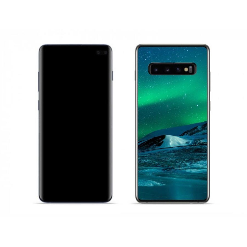 Gél borítás mmCase Samsung Galaxy S10 készülékhez - sarki fény