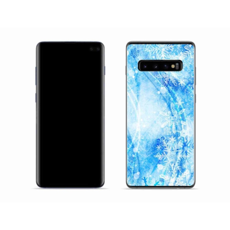 Gél borítás mmCase Samsung Galaxy S10 készülékhez - hópelyhek