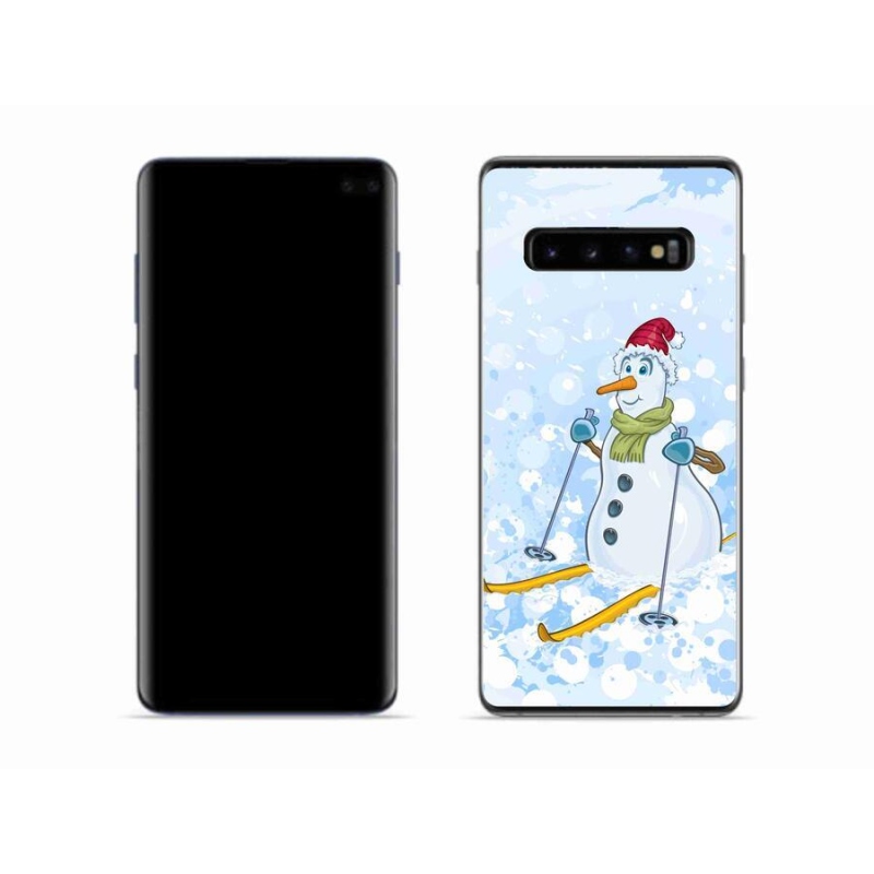 Gél borítás mmCase Samsung Galaxy S10 készülékhez - hóember