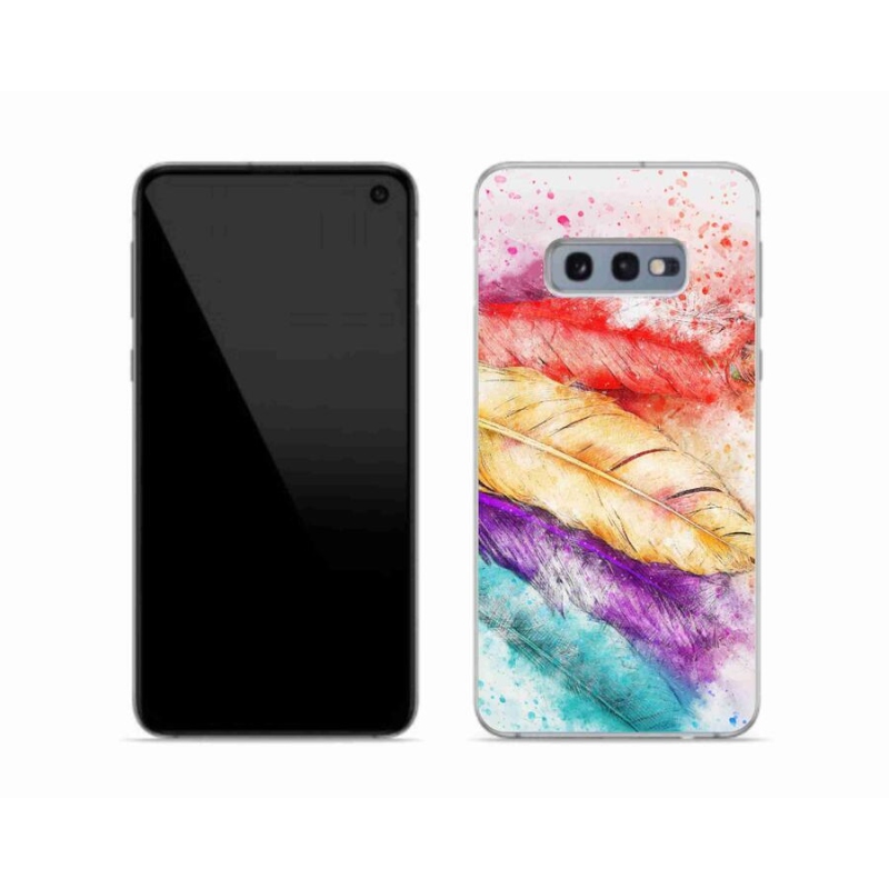 Zselés borítás mmCase Samsung Galaxy S10e készülékhez - színes tollak