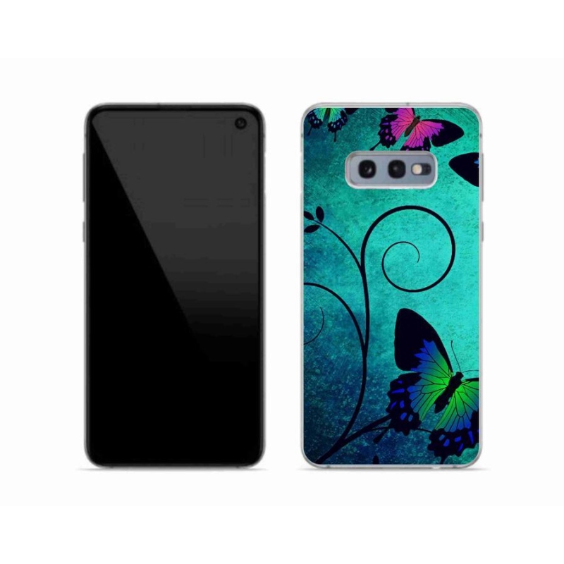Zselés borítás mmCase Samsung Galaxy S10e készülékhez - színes pillangók