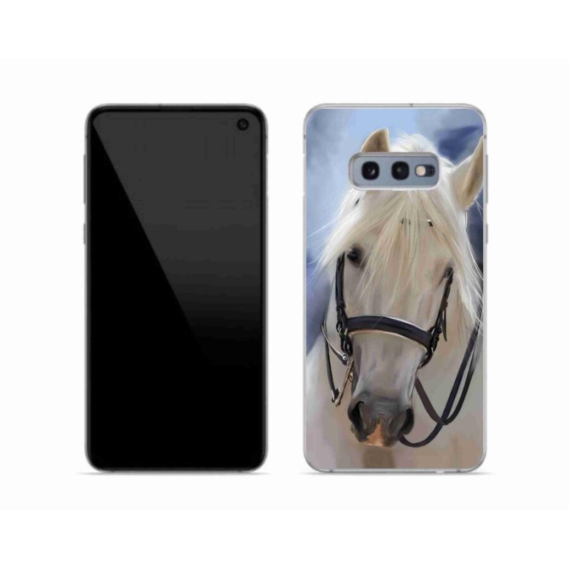 Gél borítás mmCase Samsung Galaxy S10e készülékhez - fehér ló