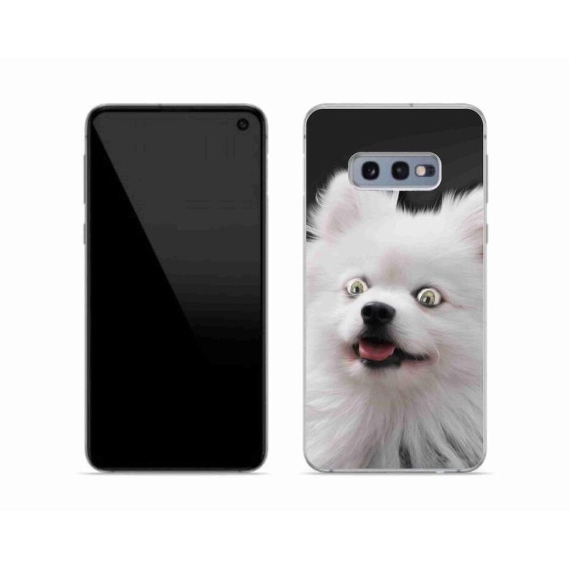 Zselés borítás mmCase Samsung Galaxy S10e készülékhez - fehér tüske