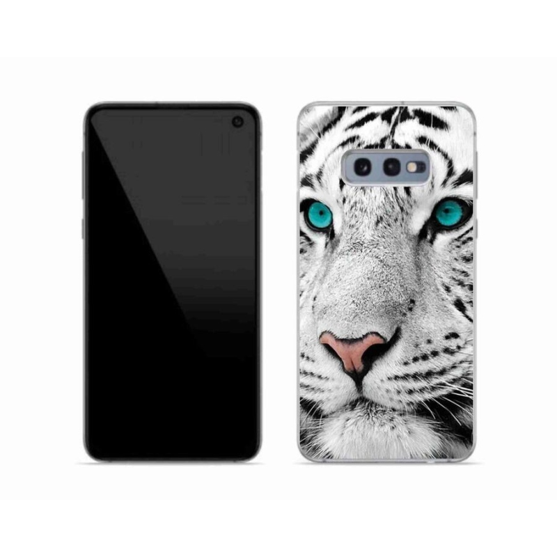 Zselés borítás mmCase Samsung Galaxy S10e készülékhez - fehér tigris