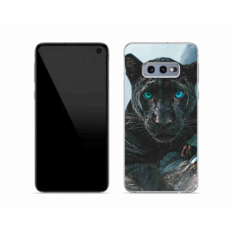 Zselés borítás mmCase Samsung Galaxy S10e készülékhez - fekete párduc
