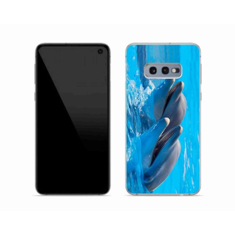 Zselés borítás mmCase Samsung Galaxy S10e készülékhez - delfinek