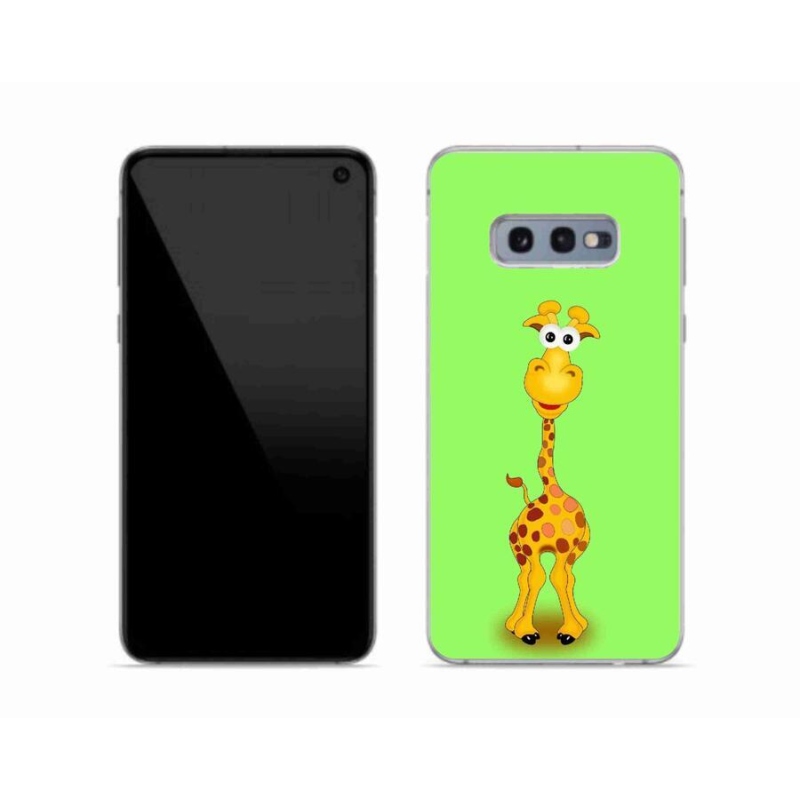 Zselés borítás mmCase Samsung Galaxy S10e készülékhez - rajzfilm zsiráf