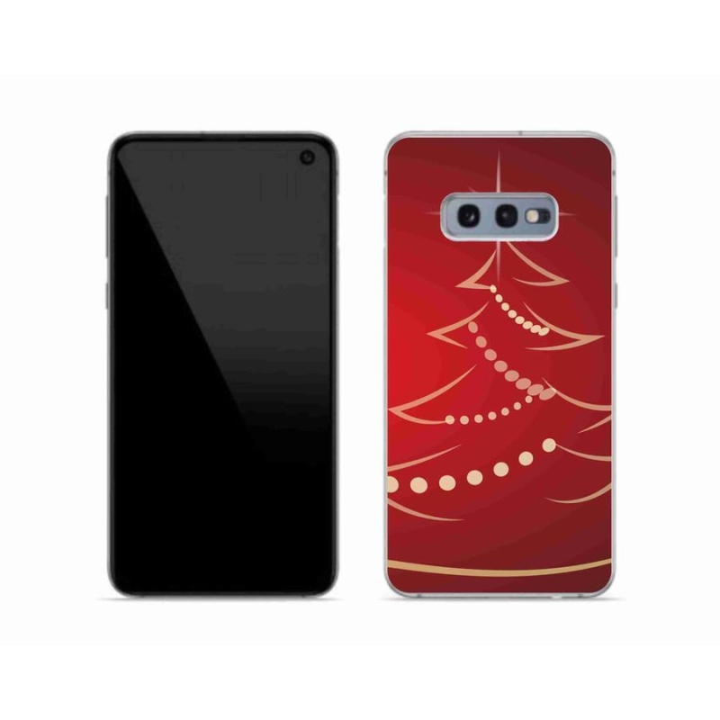 Gél borítás mmCase Samsung Galaxy S10e készülékhez - karácsonyfa karikatúra