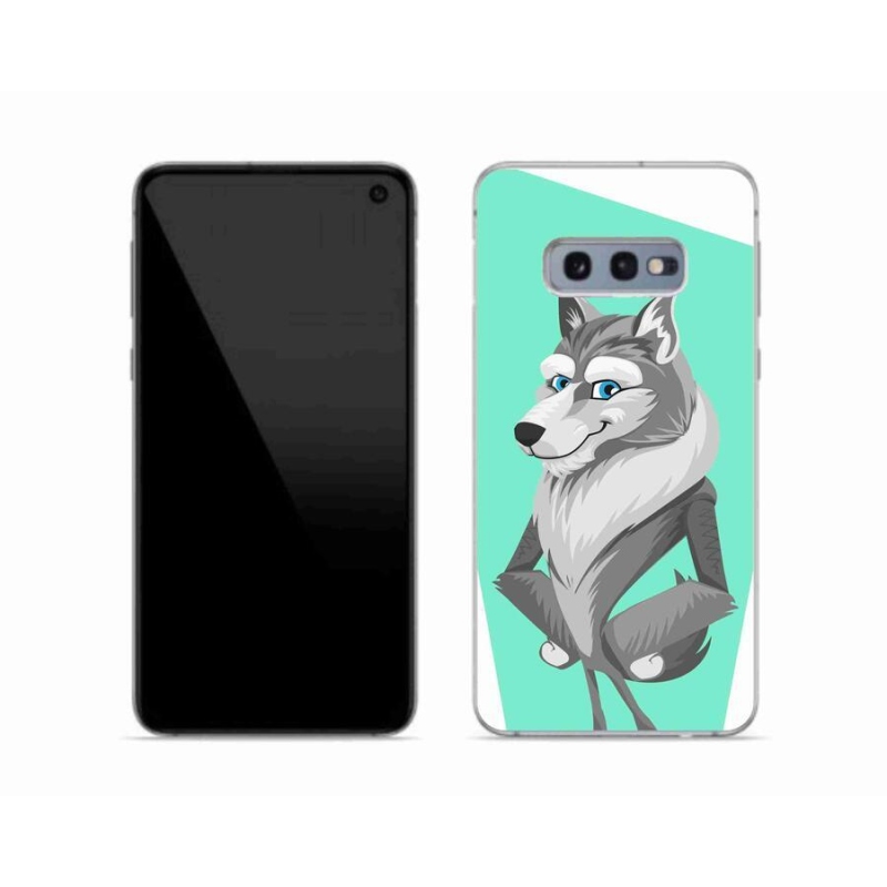 Gél borítás mmCase Samsung Galaxy S10e készülékhez - rajzfilm farkas