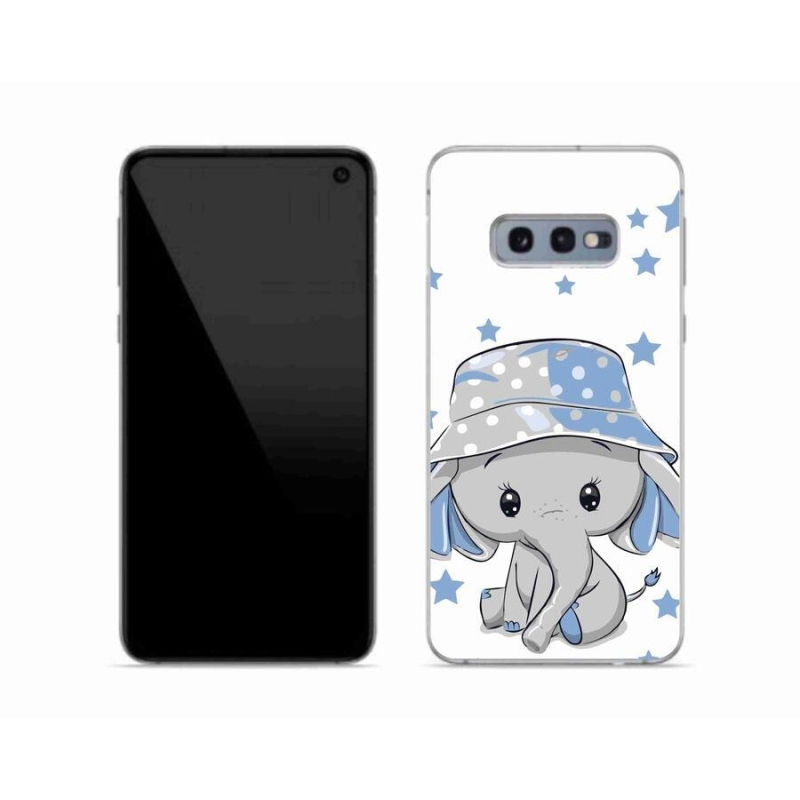 Zselés borítás mmCase Samsung Galaxy S10e készülékhez - kék elefánt