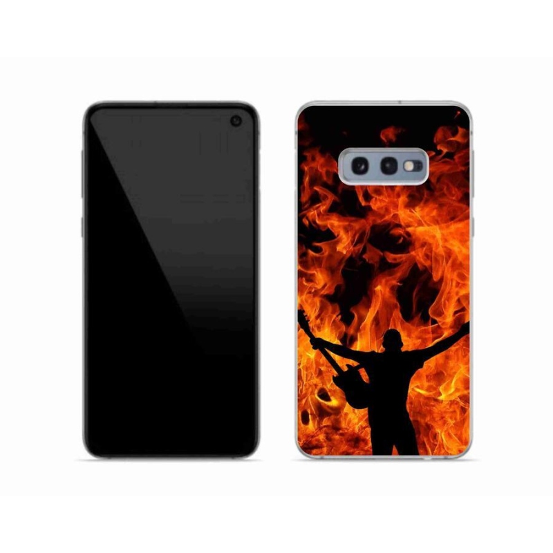 Gél borítás mmCase Samsung Galaxy S10e - zenész és tűz